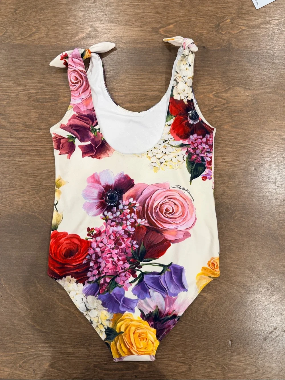 NWT Dolce & Gabbana Kids Floral Hydrangea Print Swimsuit Size 9/10